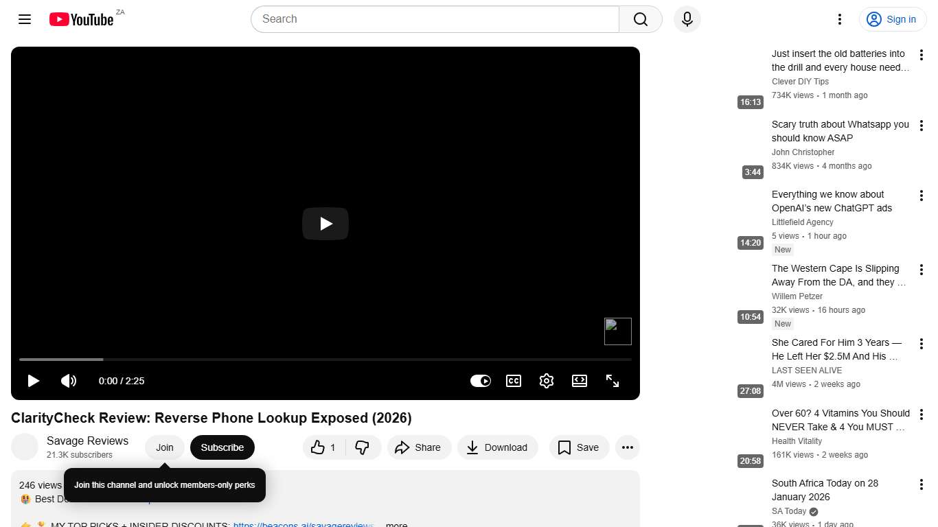 ClarityCheck Review: Reverse Phone Lookup Exposed (2026) - YouTube